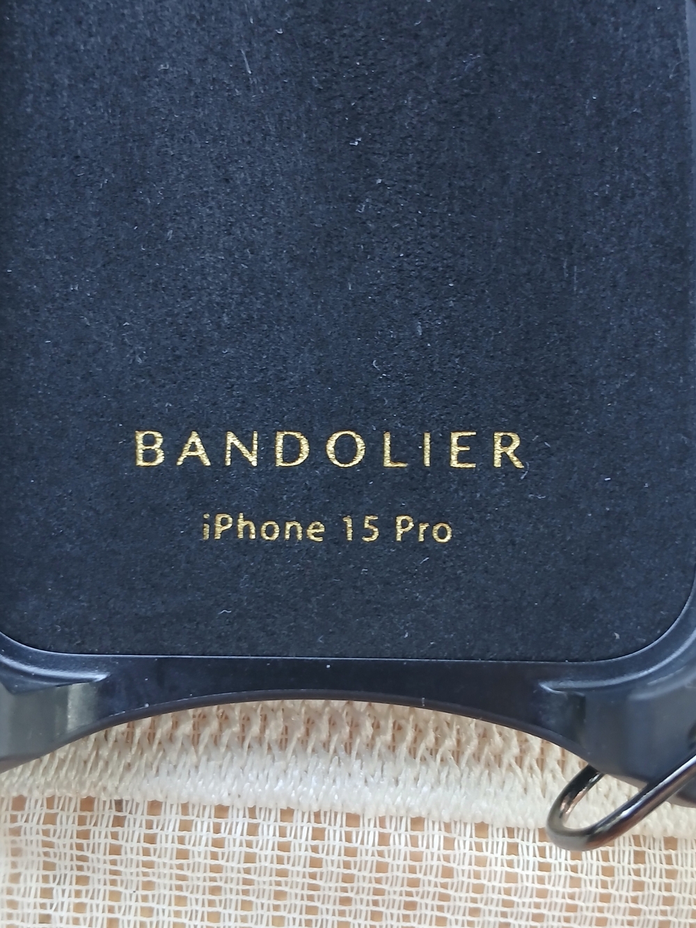 Bandolier Phone case  leather iphone 15pro with card holder without strap - Picture 10 of 10